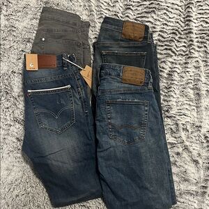 Multiples Slim Fit Jeans - Gray and Blue